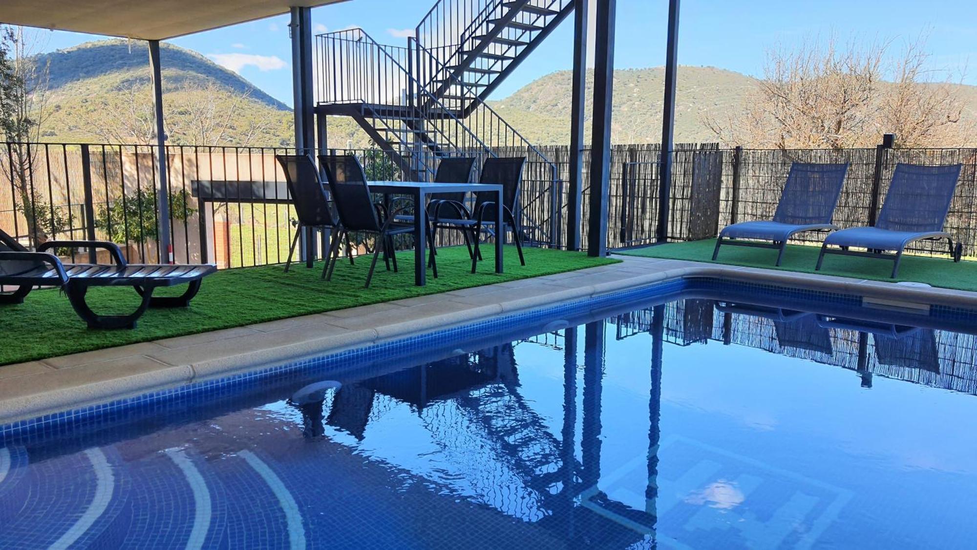 Navas de Estena Casa Con Piscina En Parque Nacional De Cabaneros מראה חיצוני תמונה